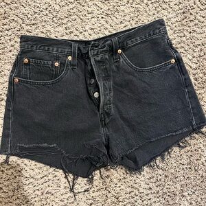 Levi's Black Jean Shorts